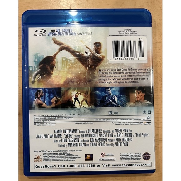 Cyborg - Blu-ray Movie - Jean Claude Van Damme - Rare OOP - Picture 2 of 4